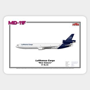 McDonnell Douglas MD-11F - Lufthansa Cargo "New Colours" (Art Print) Sticker